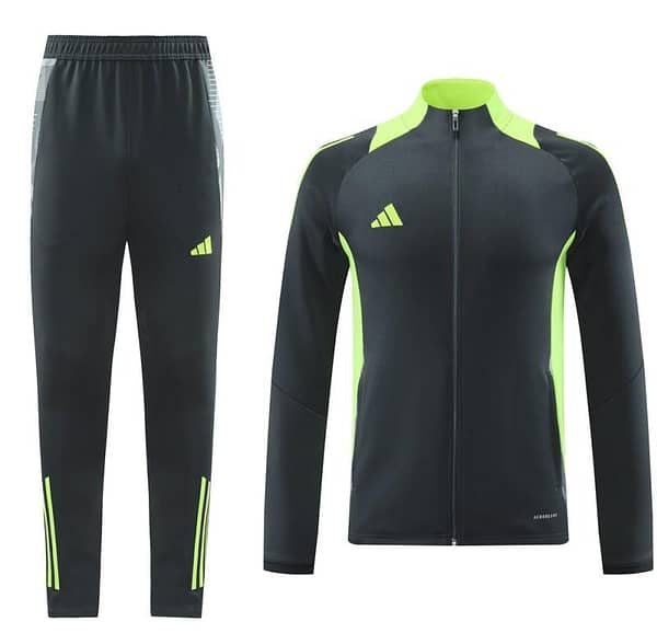 24/25 Adidas Grey/Green Full Zipper Jacket +Long Pants - Image 16
