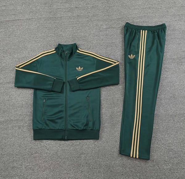 24/25 Adidas Original Green Full Zipper Jacket +Long Pants - Image 10