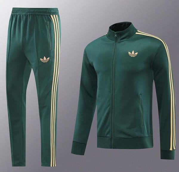 24/25 Adidas Original Green Full Zipper Jacket +Long Pants - Image 19