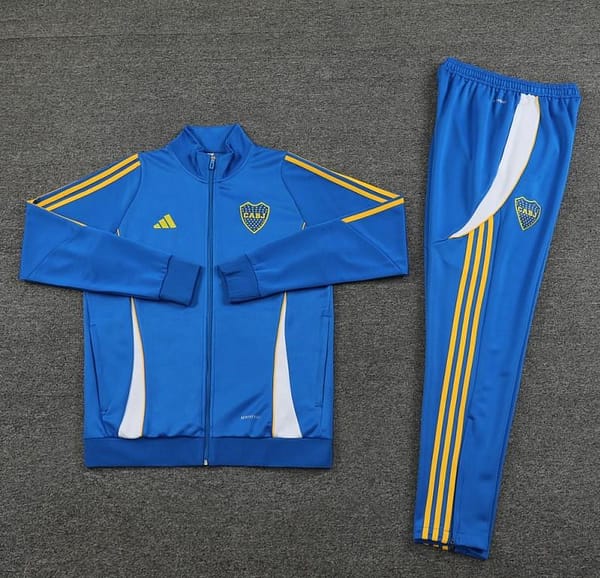 24/25 Boca Juniors Blue Hoodie Full Zipper Jacket +Long Pants - Image 7
