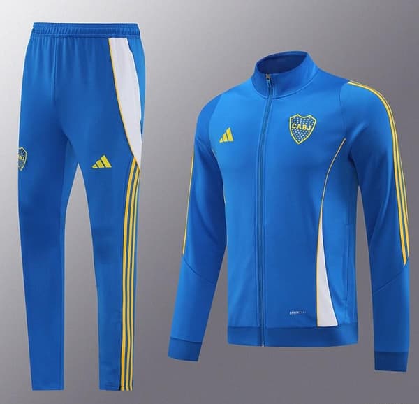 24/25 Boca Juniors Blue Hoodie Full Zipper Jacket +Long Pants - Image 16