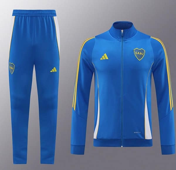 24/25 Boca Juniors Blue Hoodie Full Zipper Jacket +Long Pants - Image 17