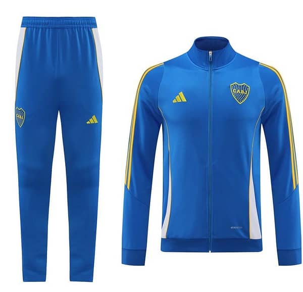 24/25 Boca Juniors Blue Hoodie Full Zipper Jacket +Long Pants - Image 18