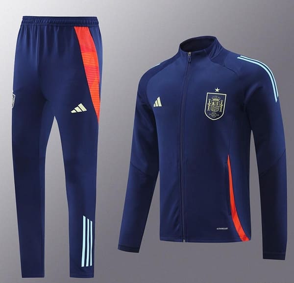 2024 Spain Navy Full Zipper Jacket +Long Pants - Image 17