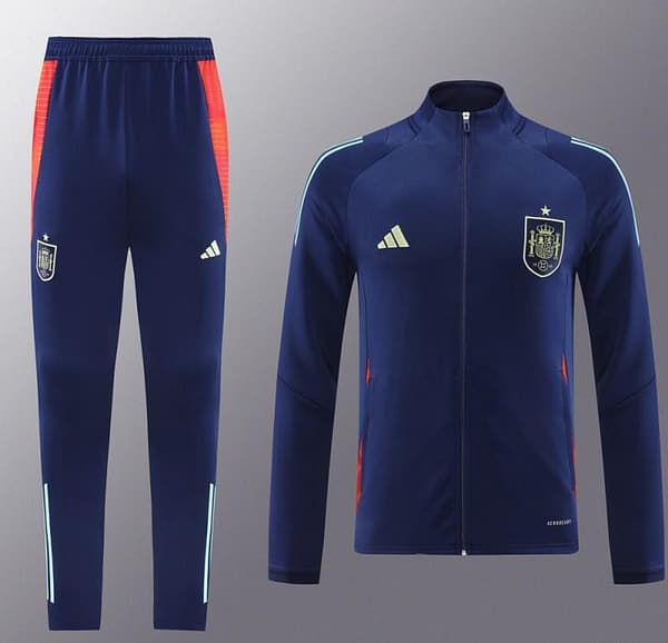 2024 Spain Navy Full Zipper Jacket +Long Pants - Image 18
