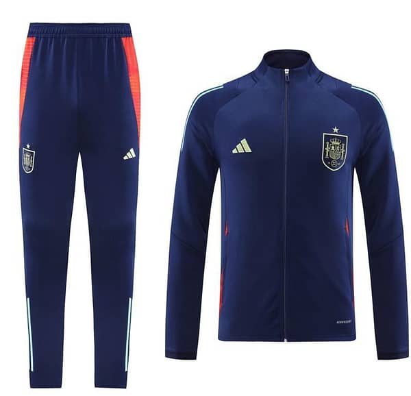 2024 Spain Navy Full Zipper Jacket +Long Pants - Image 19