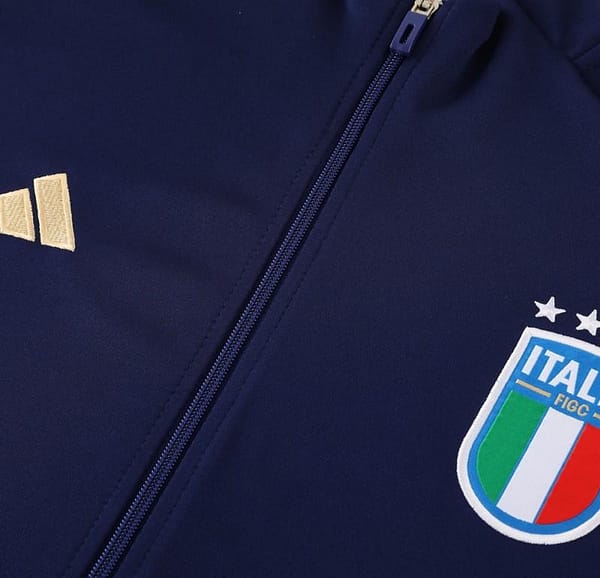 2024 Italy Navy Full Zipper Jacket +Long Pants - Image 7
