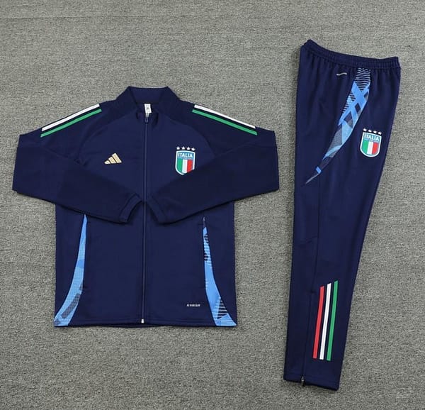 2024 Italy Navy Full Zipper Jacket +Long Pants - Image 21