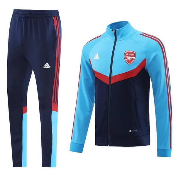 24/25 Arsenal Black/Blue Full Zipper Jacket +Long Pants