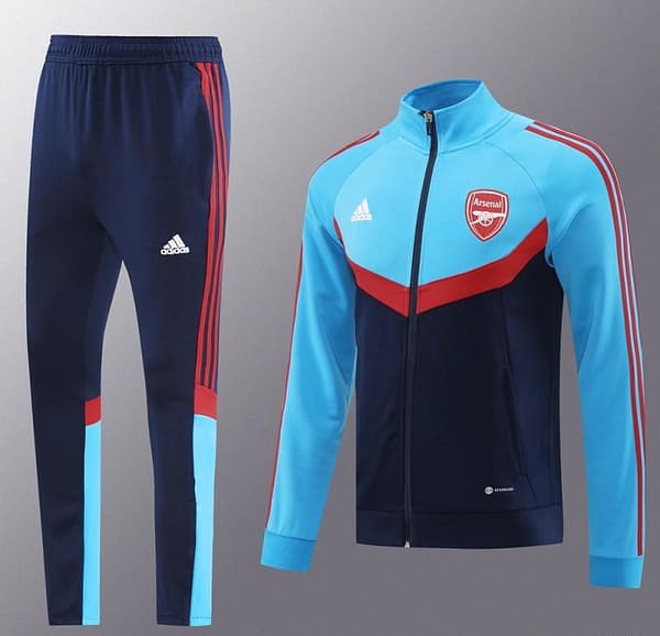 24/25 Arsenal Black/Blue Full Zipper Jacket +Long Pants - Image 5