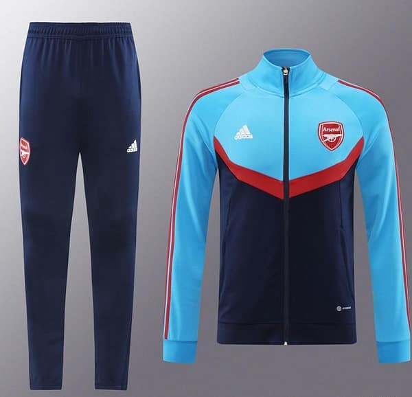24/25 Arsenal Black/Blue Full Zipper Jacket +Long Pants - Image 6