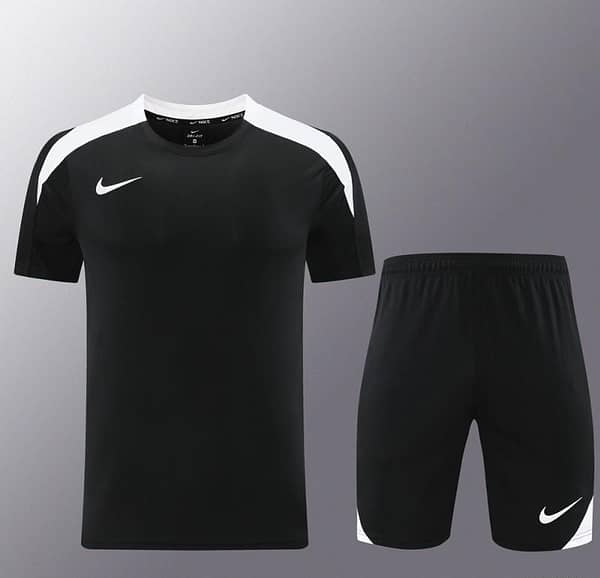 24/25 Nike Black/White Short Sleeve Jersey+Shorts - Image 20