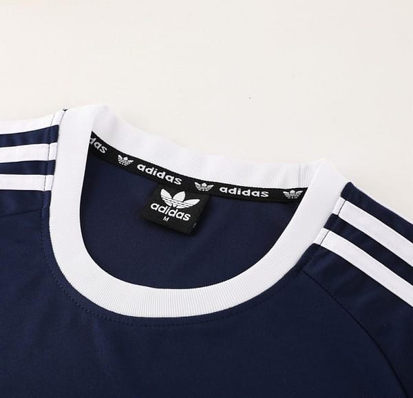 24/25 Adidas Original Navy Short Sleeve Jersey+Shorts - Image 5