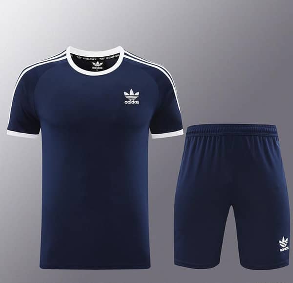 24/25 Adidas Original Navy Short Sleeve Jersey+Shorts - Image 15