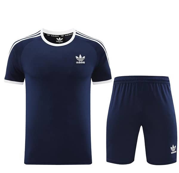 24/25 Adidas Original Navy Short Sleeve Jersey+Shorts - Image 16