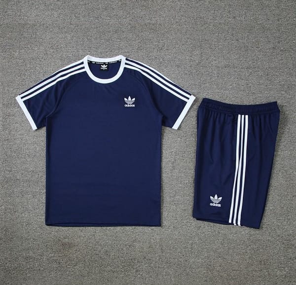 24/25 Adidas Original Navy Short Sleeve Jersey+Shorts - Image 17
