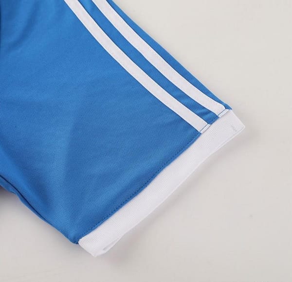 24/25 Adidas Original Blue Short Sleeve Jersey+Shorts - Image 3