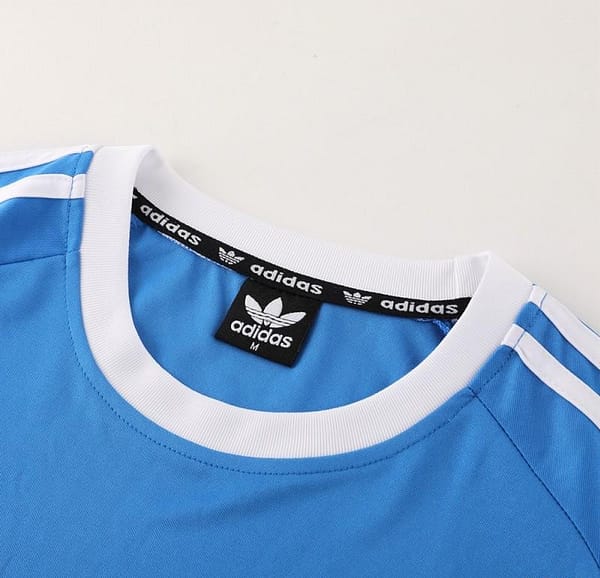 24/25 Adidas Original Blue Short Sleeve Jersey+Shorts - Image 5