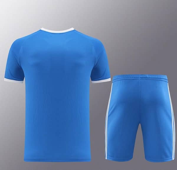 24/25 Adidas Original Blue Short Sleeve Jersey+Shorts - Image 12