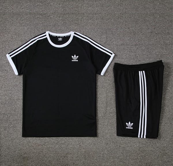 24/25 Adidas Original Black Short Sleeve Jersey+Shorts - Image 17
