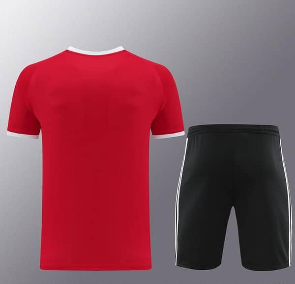 24/25 Adidas Original Red Short Sleeve Jersey+Shorts - Image 16