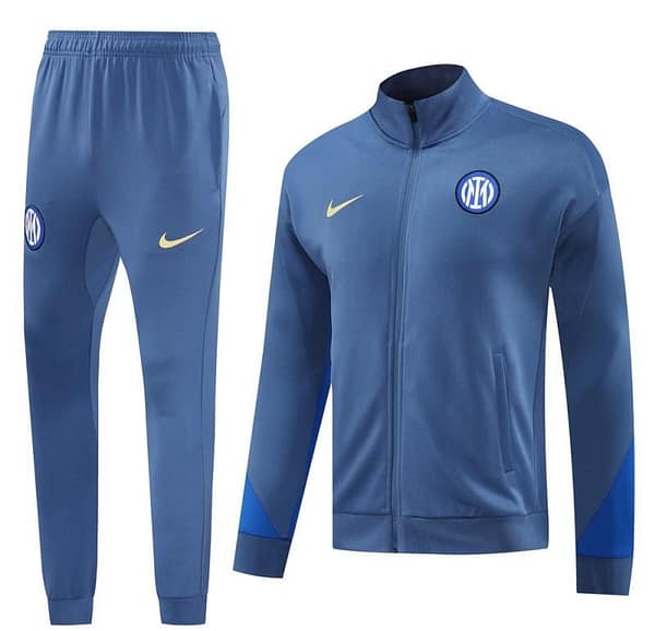 24/25 Inter Milan Blue Full Zipper Jacket +Long Pants