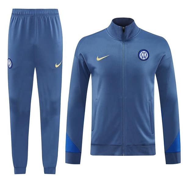 24/25 Inter Milan Blue Full Zipper Jacket +Long Pants - Image 17