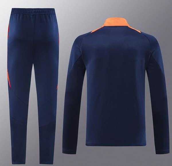 24/25 Manchester United Navy/Orange Full Zipper Jacket +Long Pants - Image 16