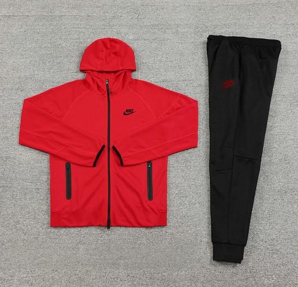 24/25 Nike Red Hoodie Full Zipper Jacket +Long Pants - Image 17