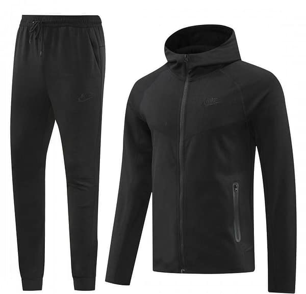 24/25 Nike Black Hoodie Full Zipper Jacket +Long Pants