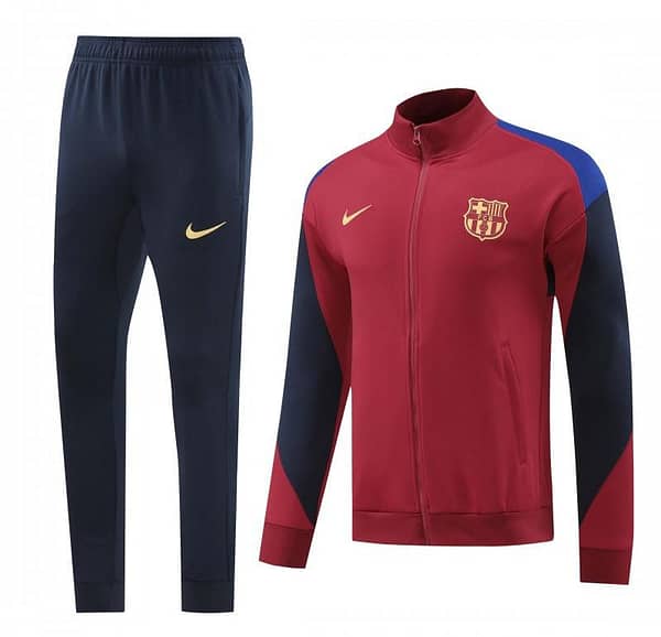 24/25 Barcelona Wine Full Zipper Jacket +Long Pants