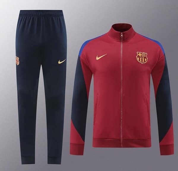 24/25 Barcelona Wine Full Zipper Jacket +Long Pants - Image 17