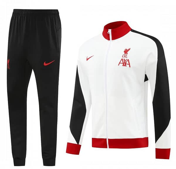 24/25 Liverpool White Full Zipper Jacket +Long Pants