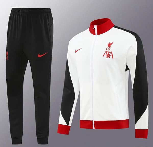 24/25 Liverpool White Full Zipper Jacket +Long Pants - Image 14