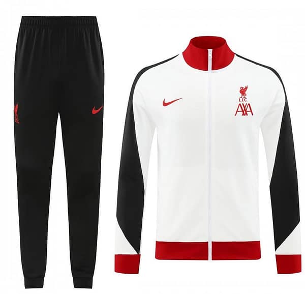 24/25 Liverpool White Full Zipper Jacket +Long Pants - Image 16