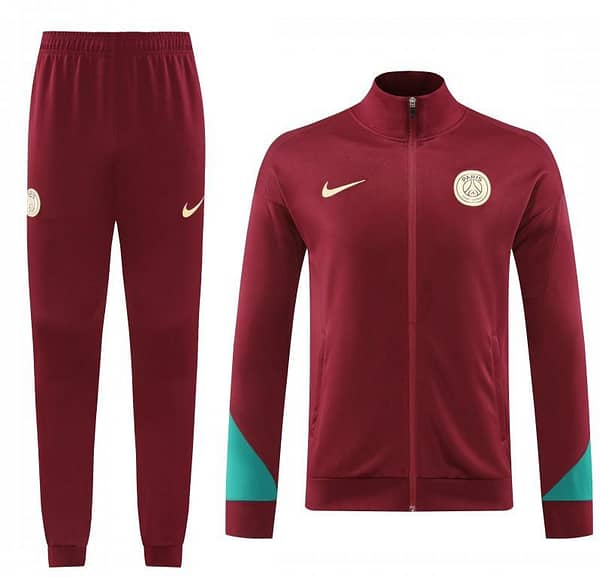24/25 PSG Wine Full Zipper Jacket +Long Pants - Image 13