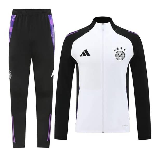 2024 Germany White/Black Full Zipper Jacket +Long Pants - Image 17