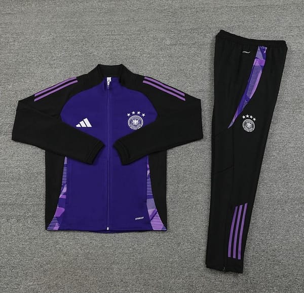 2024 Germany Purple Full Zipper Jacket +Long Pants - Image 12