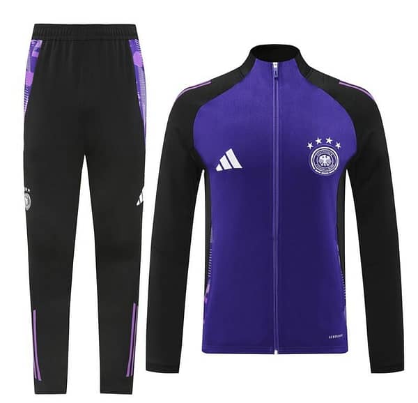 2024 Germany Purple Full Zipper Jacket +Long Pants - Image 14