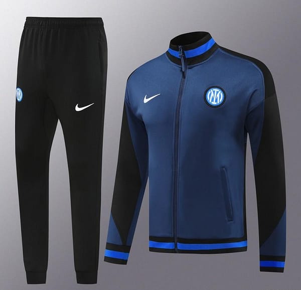 24/25 Inter Milan Navy Full Zipper Jacket +Long Pants - Image 14