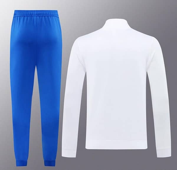 24/25 Real Madrid White Full Zipper Jacket +Long Pants - Image 12