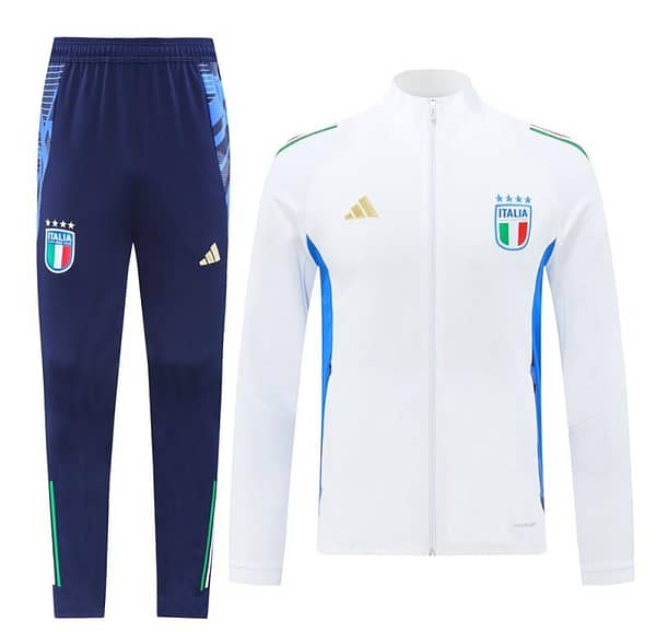 2024 Italy White Full Zipper Jacket +Long Pants - Image 16