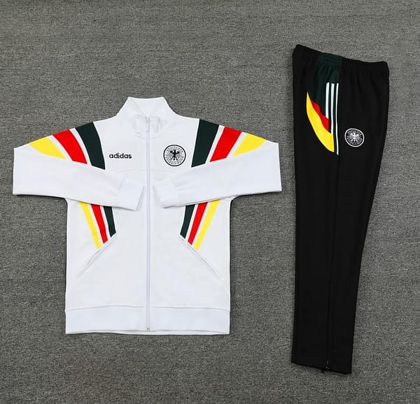 2024 Germany White Full Zipper Jacket +Long Pants - Image 9