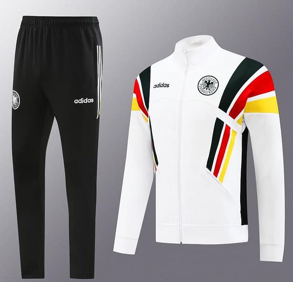 2024 Germany White Full Zipper Jacket +Long Pants - Image 18
