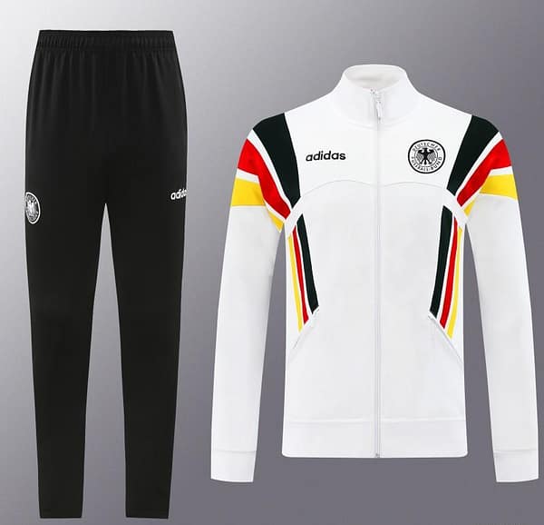2024 Germany White Full Zipper Jacket +Long Pants - Image 19