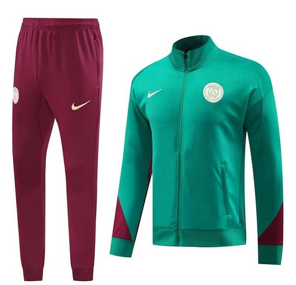 24/25 PSG Green Full Zipper Jacket +Long Pants