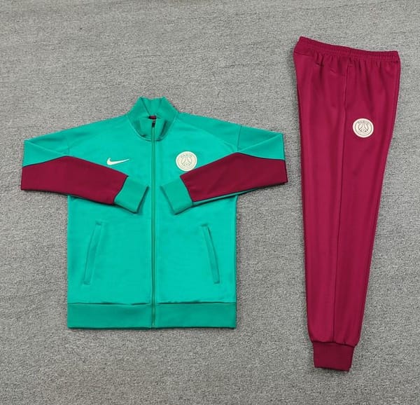 24/25 PSG Green Full Zipper Jacket +Long Pants - Image 11