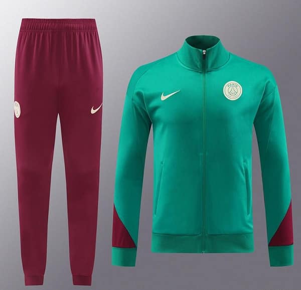 24/25 PSG Green Full Zipper Jacket +Long Pants - Image 12