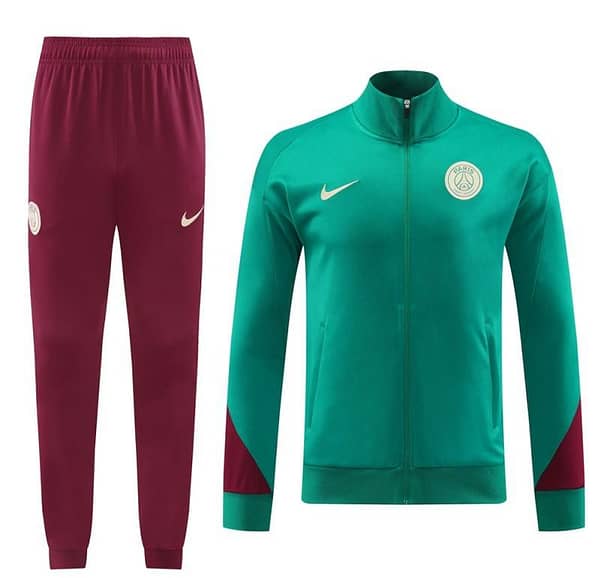 24/25 PSG Green Full Zipper Jacket +Long Pants - Image 13