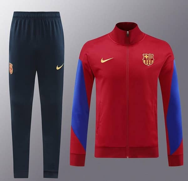 24/25 Barcelona Red Full Zipper Jacket +Long Pants - Image 15